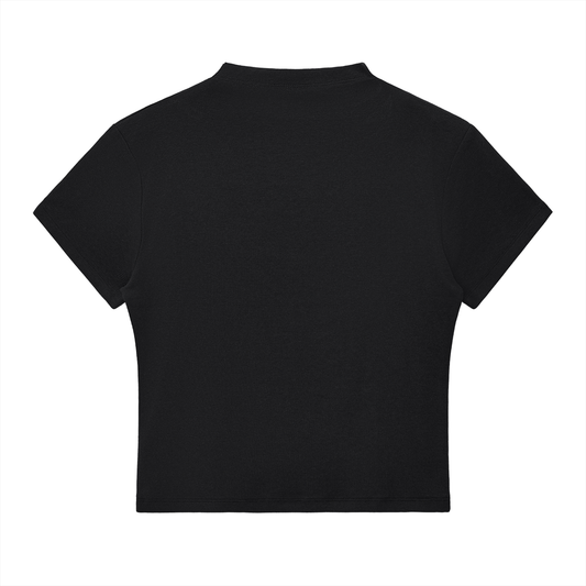 Drippy Slim Fit Mock Neck T-Shirt