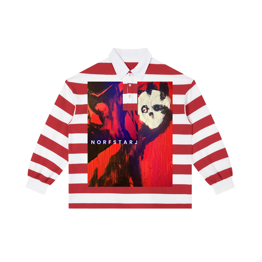 Grab Yo Skull (Stripe Polo Shirt)