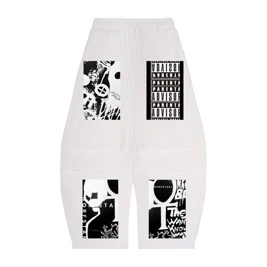 Holy Death Drawstring Barrel Pants