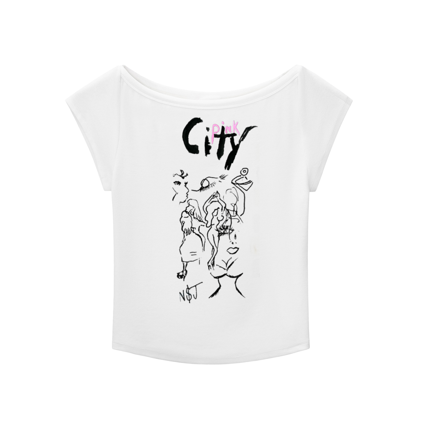 Pink City (Wide Neck Baby T-shirt)